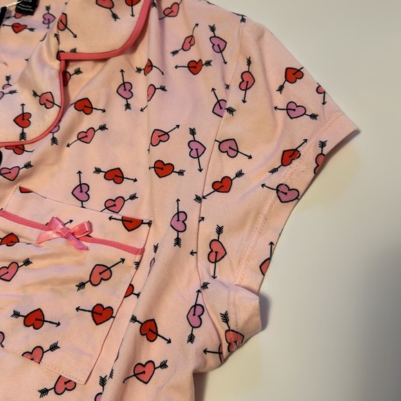 FABULOUS 2 pc Valentines Hearts pajama set Women’s Large - Picture 6 of 13